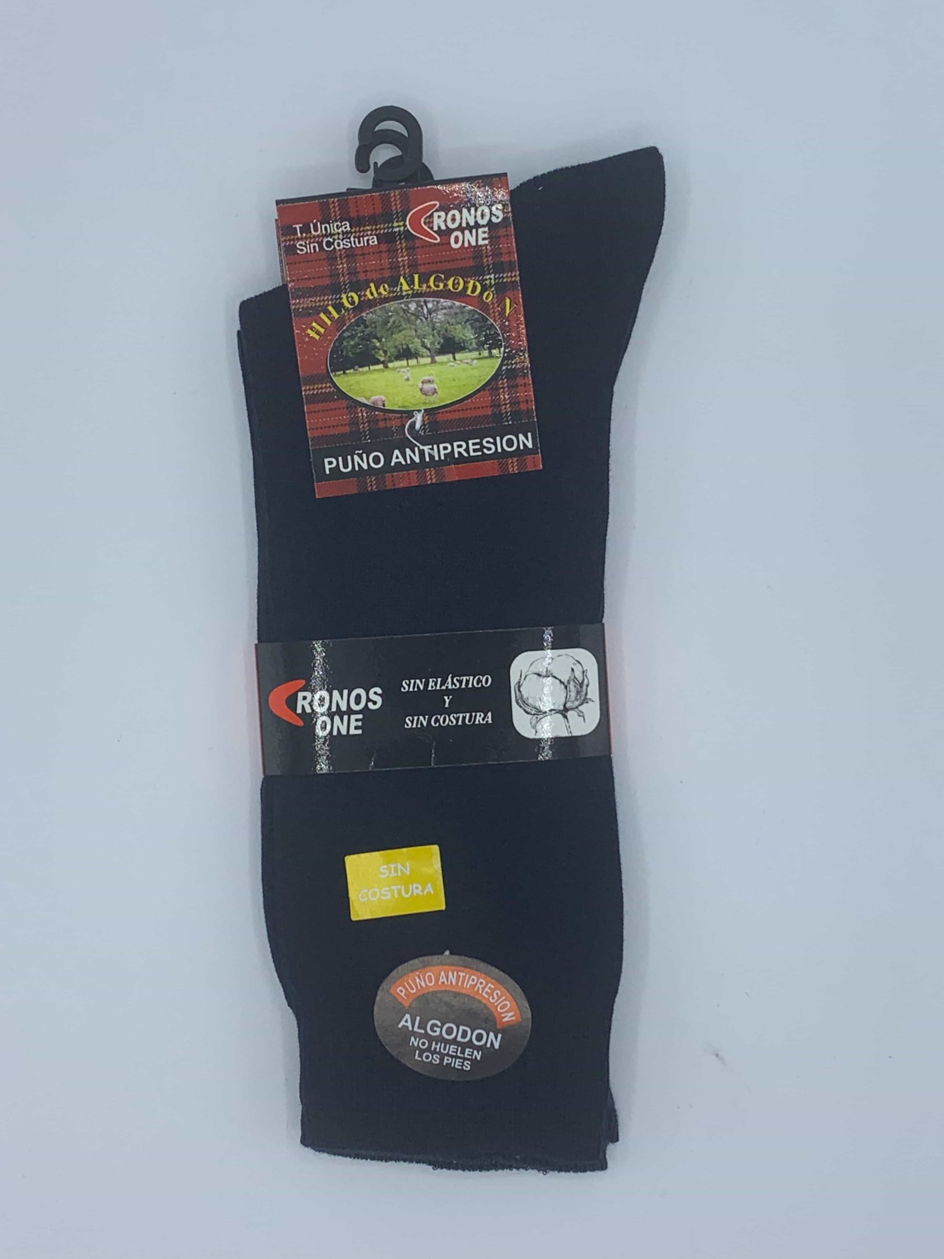 Calcetín de hilo de algodón