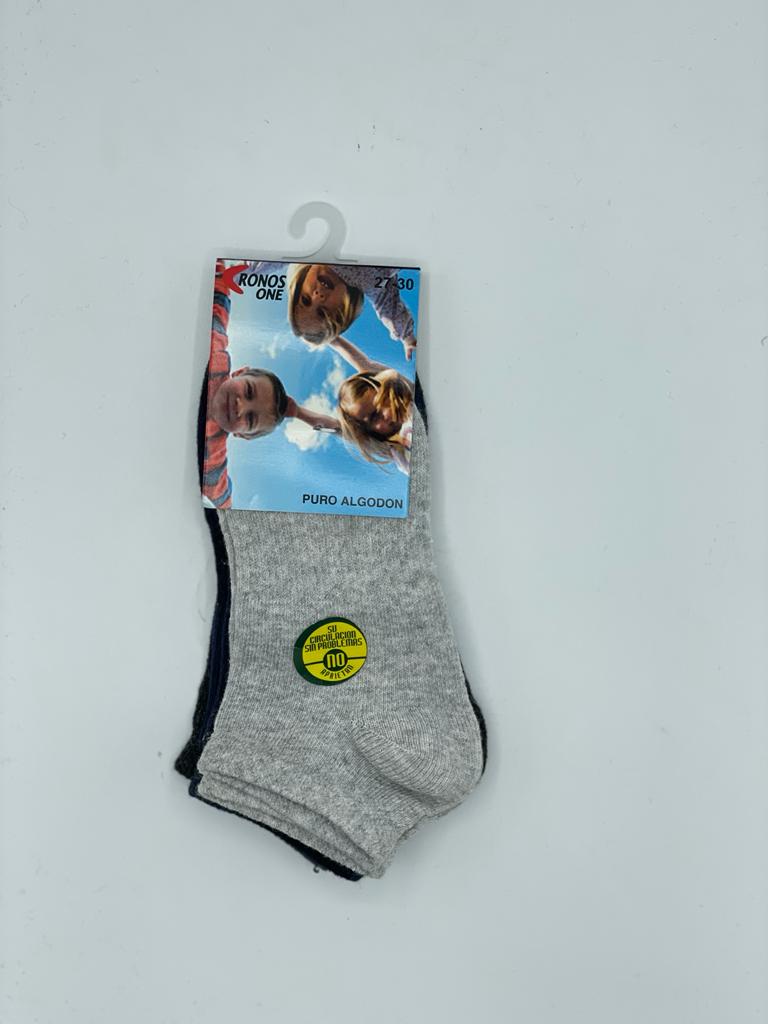 Tobillero liso de niño de algodón - Imagen 6