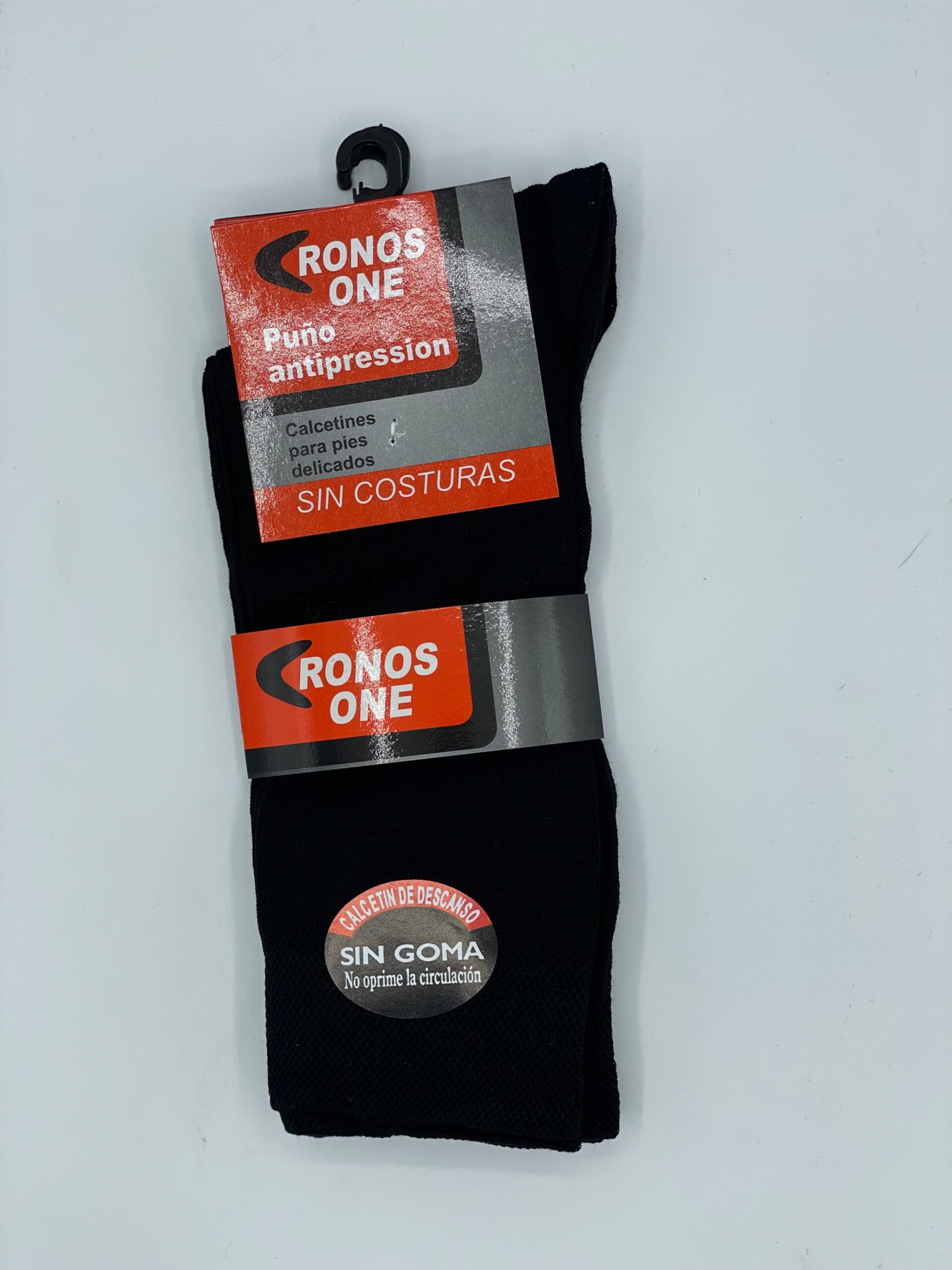 Calcetín vestir de hilo extrafino puño confort sin costura