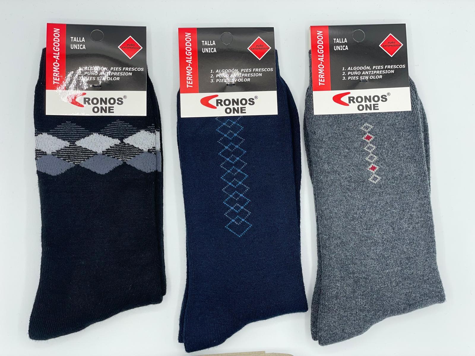 Calcetín fantasía de hombre algodón térmico extra gordo , extra elástico - Imagen 13