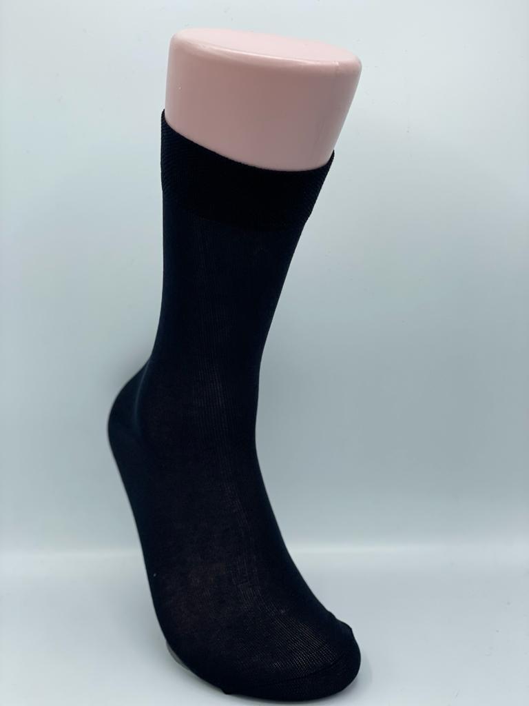 Calcetín vestir de hilo extrafino puño confort sin costura - Imagen 2